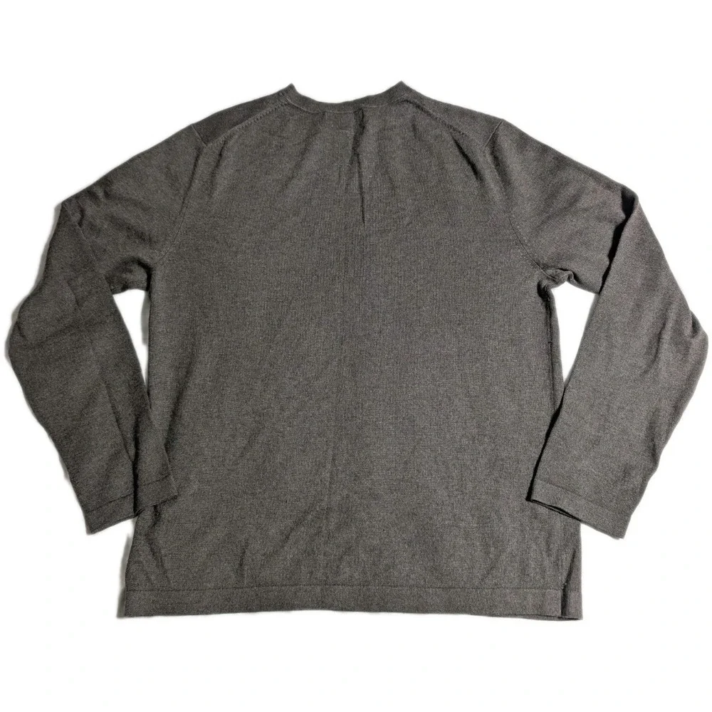 Banana Republic Mens M Silk Cashmere V-Neck Sweater Brown Fine Knit‎ Luxury